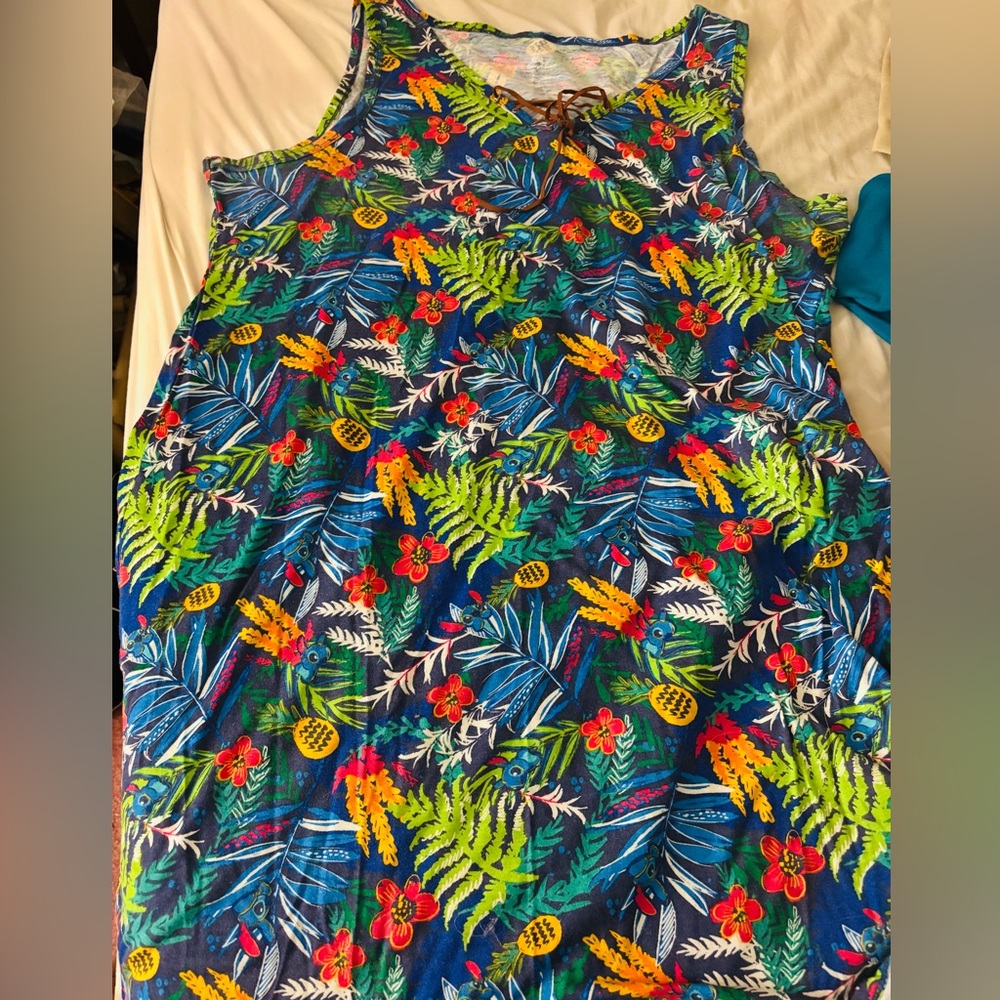 Disney Parks Stitch Hawaiian Dress size xxl